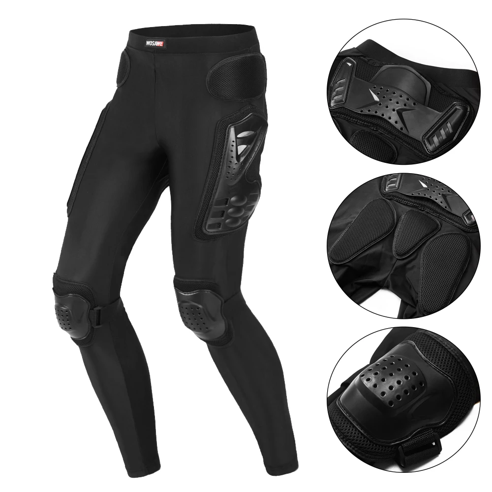 WOSAWE Outdoor Sports Protective Hip Butt Pad Ski Snowboard Skateboard Armor Pants Knee Pad