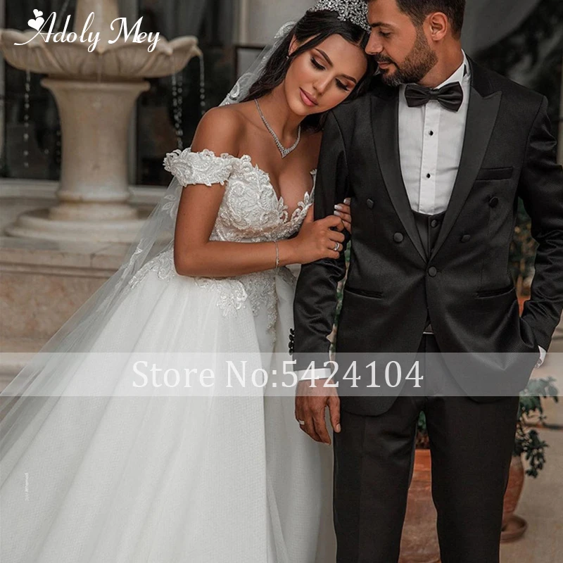 wedding dress for women Adoly Mey Sexy Sweetheat Neck Lace Up Mermaid Wedding Dress 2022 Luxury Beading Appliques Detachable Train Princess Bridal Gown affordable wedding dresses