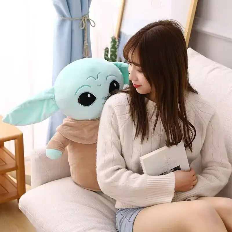 Kawaii Disney Movie Star Wars The Mandalorian Baby Yoda Grogu Peluche Il Bambino Baby Yoda Grogu Peluche Regali Cuscino