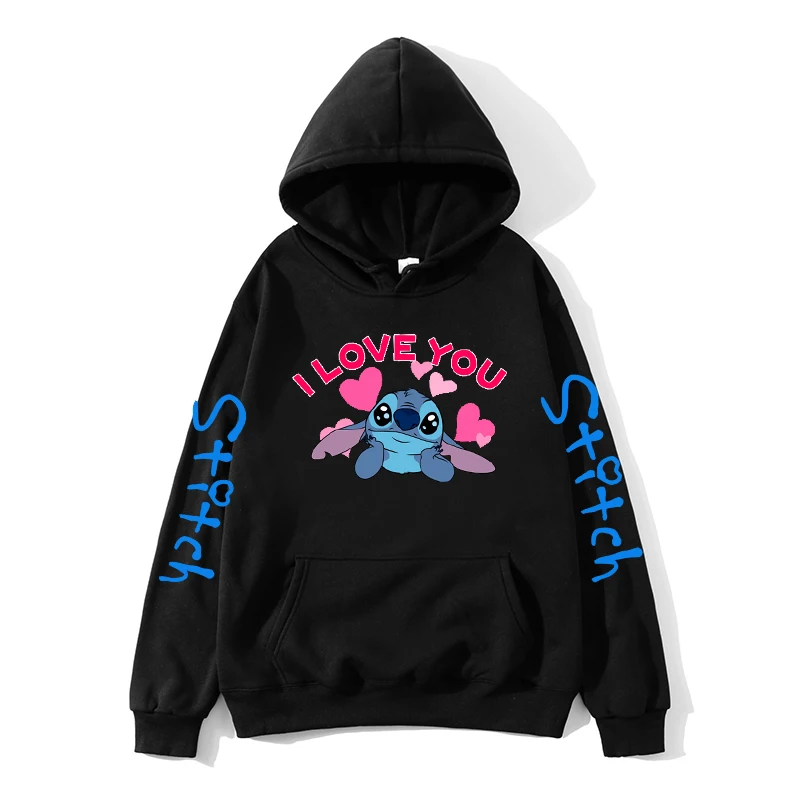 후드 Y2k 90s 스티치 디즈니 까마귀 남성 여성 운동복 키즈 소년 소녀 하라주쿠 streetwear 스웨터 Stich