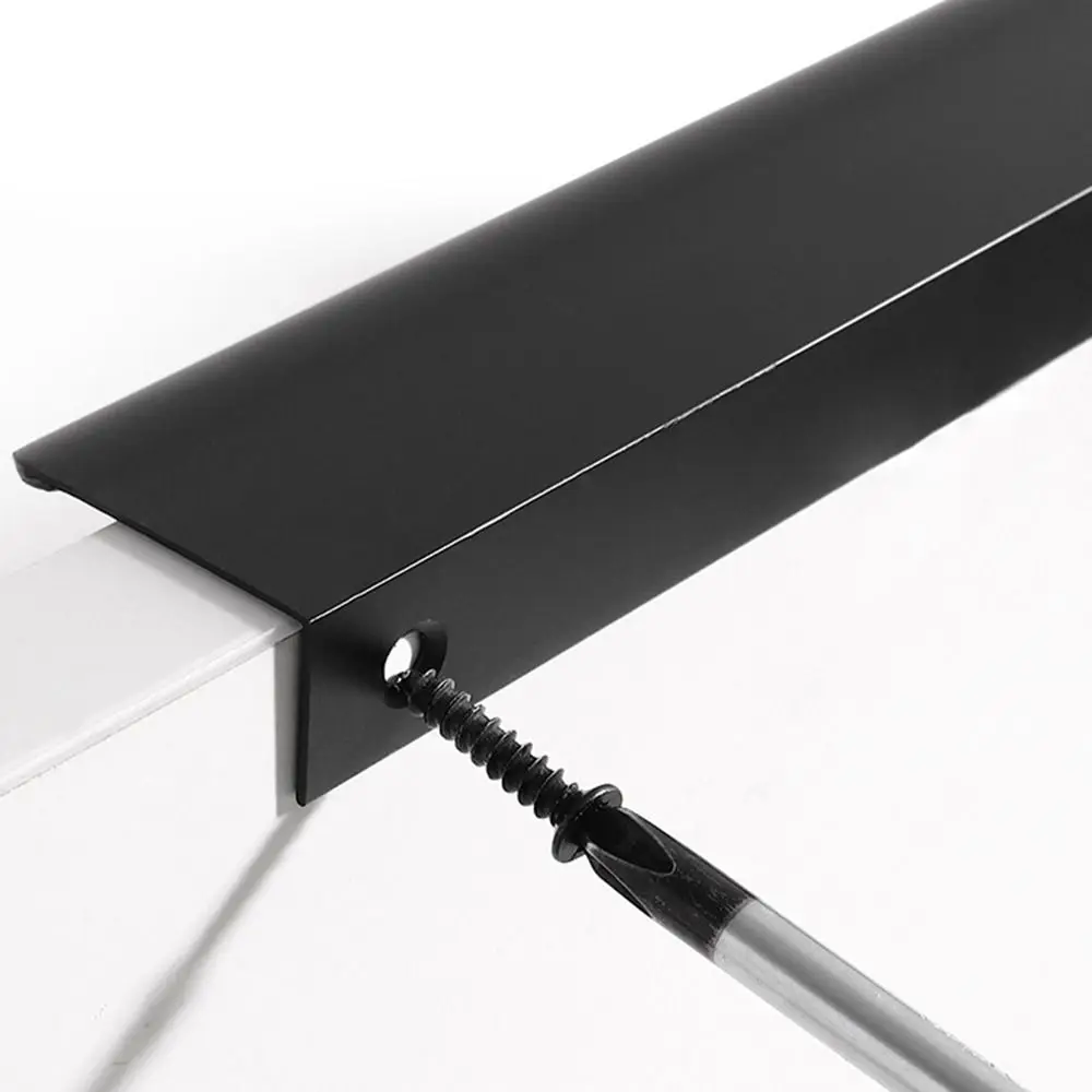 Description Picture 6 of itemBar Pulls Wardrobe Cabinets Pull Handle Edge Finger Pull Drawer Knob Kitchen Cupboard Door Handle Replacement Accessories