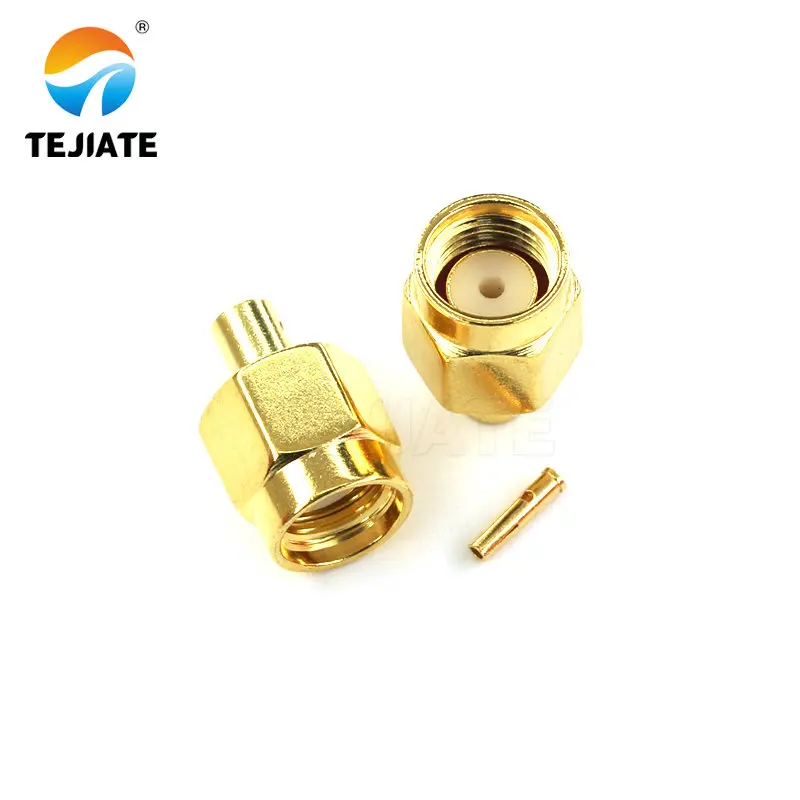 1PCS SMA-KFB/JB/JWB 2 Hole Flange Straight Elbow for RG405 Cable RF Coaxial Plug Connector Adapter