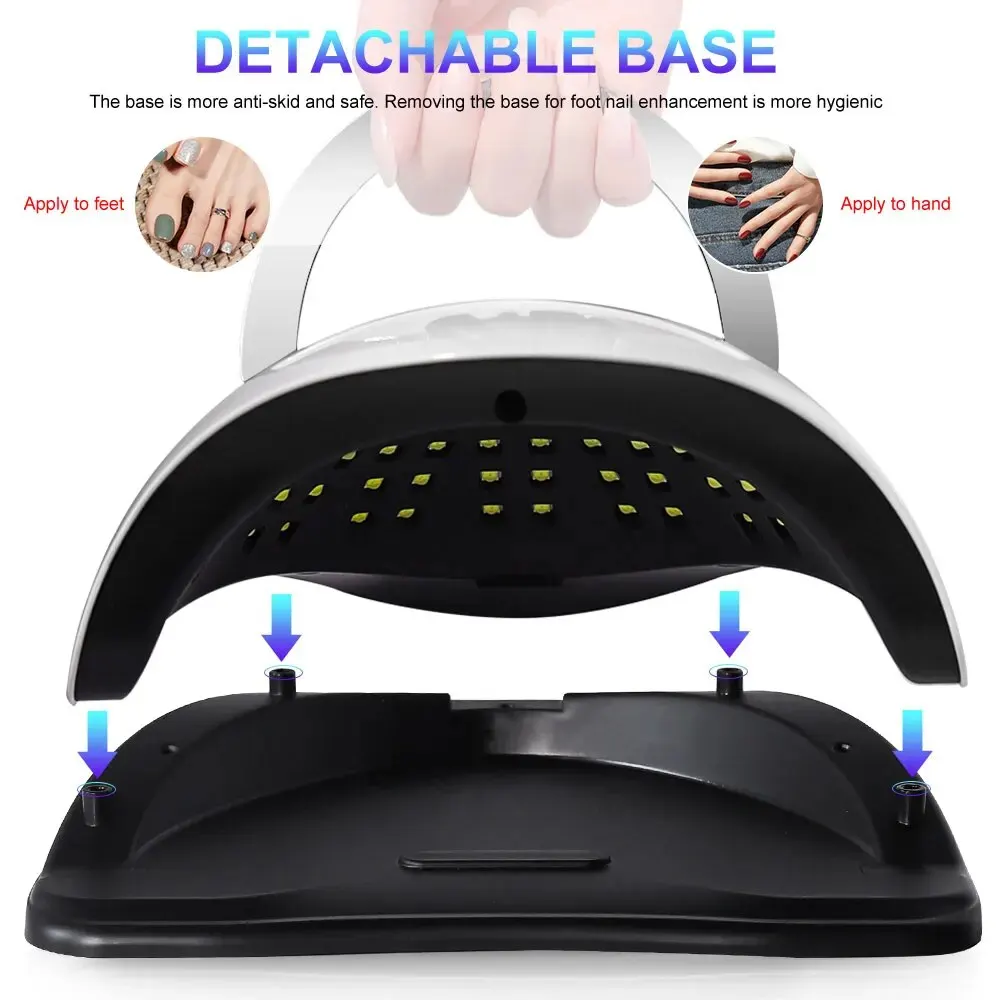 320W Nail Lamp UV 72LED Nail Lamp Dryer Big Power Fast Curing Nail Gel Professional Nail Dryers UV Gel Drying Tools Machine 3