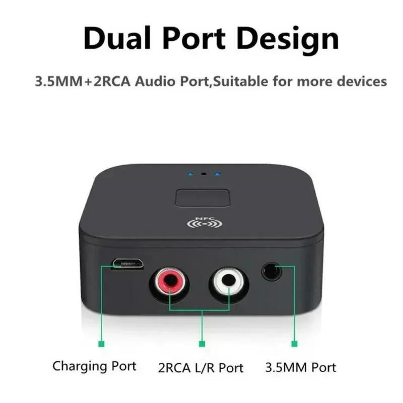 BLS-B11 Wireless Bluetooth 5.0 Music Receiver RCA AptX Le 3.5mm Jack Aux Wireless Music Adapter For Television RCA/Car Bluetooth