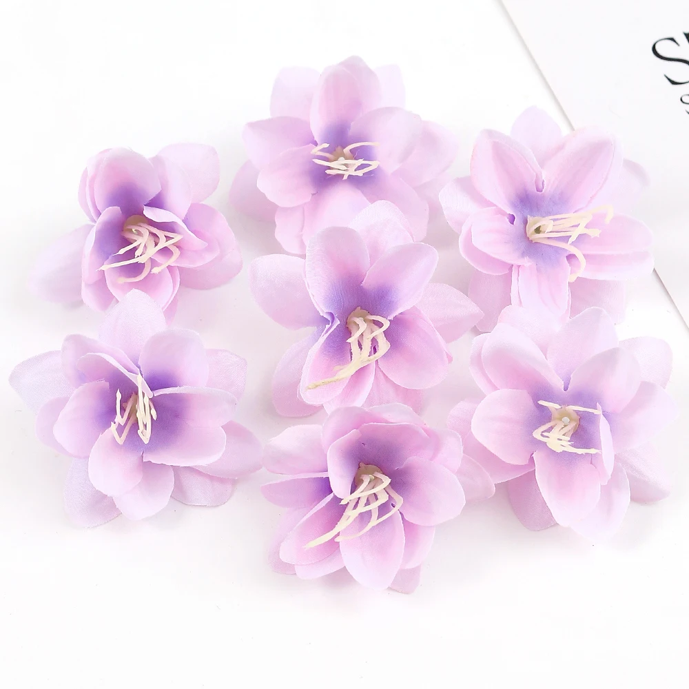 20Pcs Künstliche Blumen Kopf Seide Lilie Blume Für Hochzeit Hause Weihnachten Dekoration DIY Kranz Sammelalbum Liefert Zubehör – Detail 18