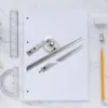 360 Degree Protractor 360 Degree Steel Universal Bevel Protractor Angle Finder Measuring Ruler W/ Magnifying Glass Protractor 1