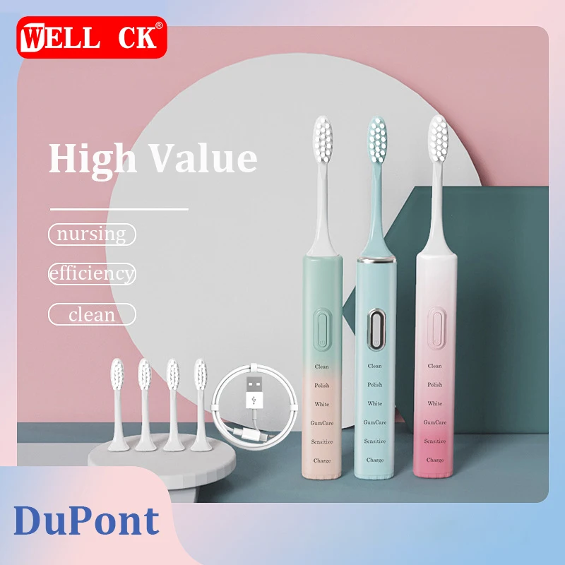 Magnetic Levitation Electric Toothbrush Adult Home USB Charging Multi-grade Waterproof Soft Hair Sonic High Frequency Cleaning for ecovacs 10002693 charging contacts and front anti fall sensor for o920 o950 household supplies cleaning vacuum parts