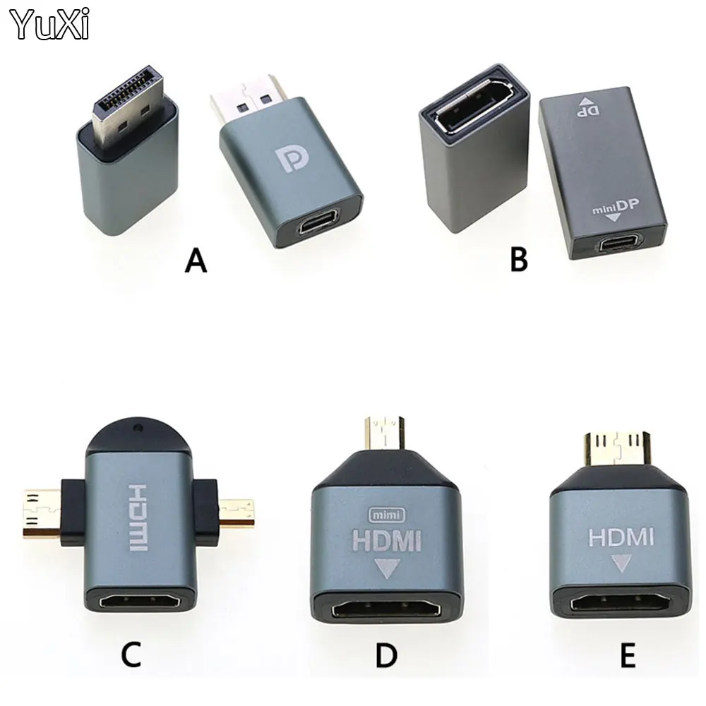 

DP Mini DP HDMI-compatible 4K2K HD Video Converter Adapter Cable USB C to HDMI-compatibl Adapter for Samsung Huawei Xiaomi