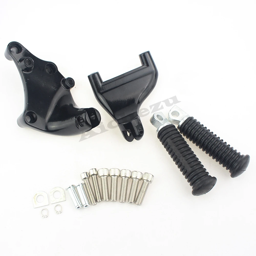 

ACZ Motorcycle Black Rear Passenger Foot Pegs Pedal Mount for Harley Sportster 1200 Iron XL 883 48 72 2014-2016