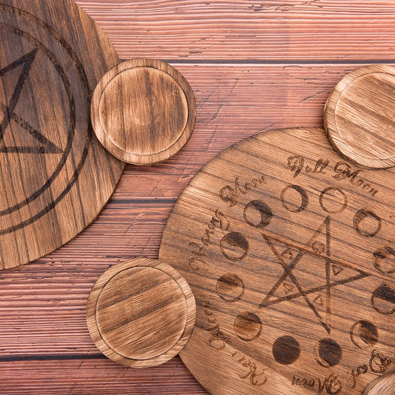 

Астрология, пентаграмма, плантальная Pentacle, аксессуары для гадания алтаря, восковой стол, энергетические украшения