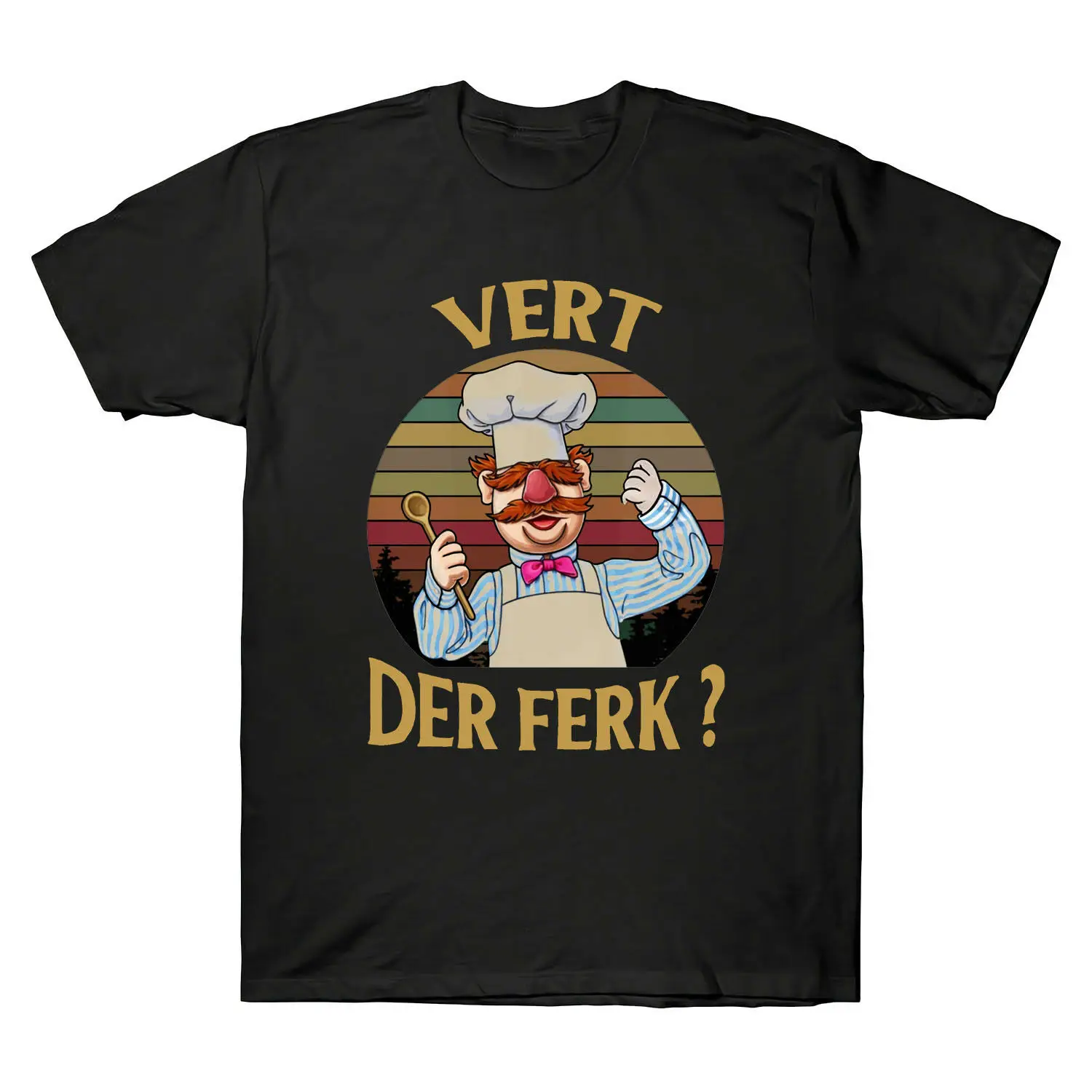 Schwedischer Chef Vert Der Ferk Sunset Vintage Retro Herren T-Shirt Baumwolle T-Shirt Print Harajuku Tops Herren Kurzarm Sommer Herren T-Shirts – Detail 5