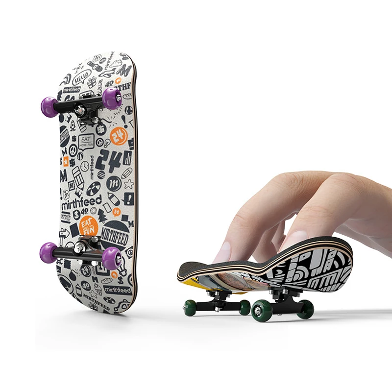 Puzzle Toy Professional Mini Finger Skateboard Fingerboard Hobbies Novelty Anti Stress Sensory Toy Funny Gift For Boy Kids Adult finger skateboard toys,fingerboard set,finger bike toys