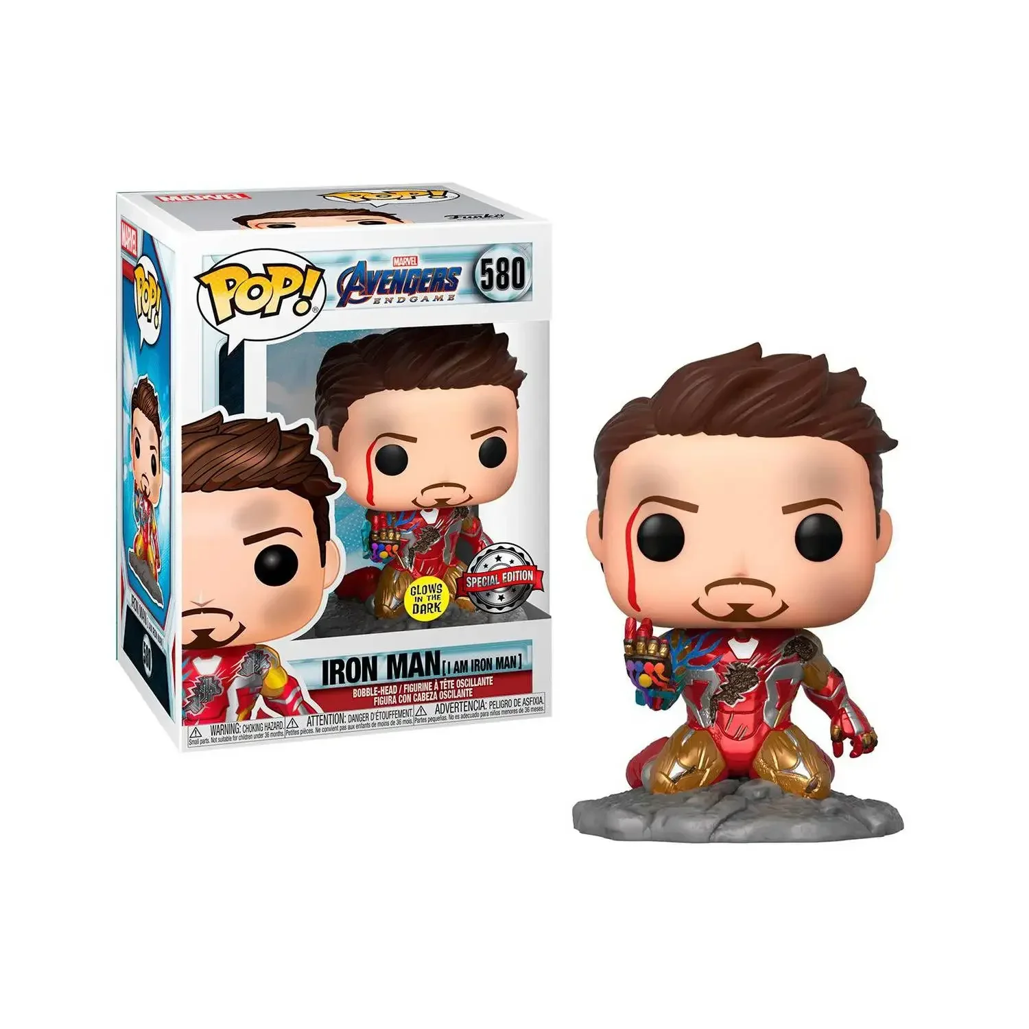 thumbnail image 4 of Funko Marvels Iron Man 580# Tony Stark Morgan Stark 2# 338# 226# 529# Juguete FIGURAS DE ACCIÓN Edición limitada Muñeca de vinilo Modelo de juguete, 4 of 5