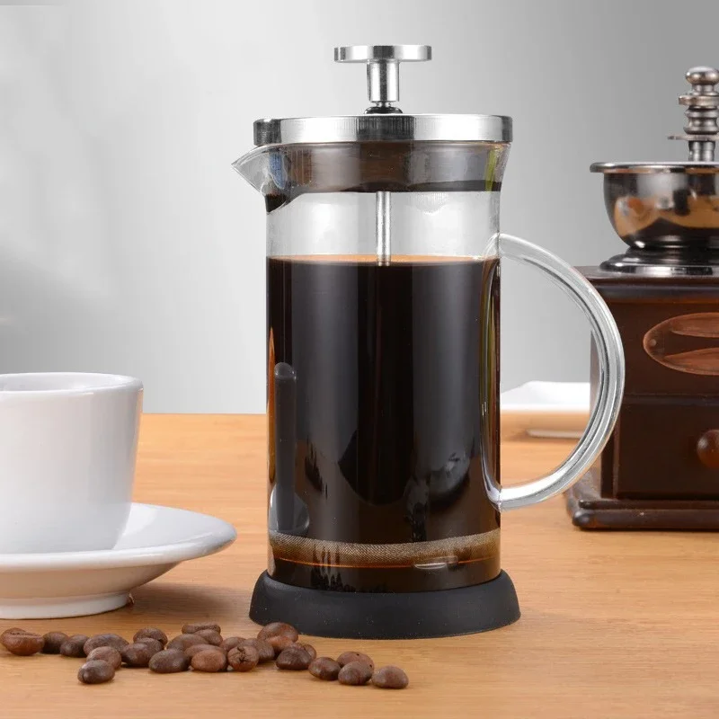 French Press Coffee Pot 350–1000ML With Filter High Borosilicate Glass - Image 2