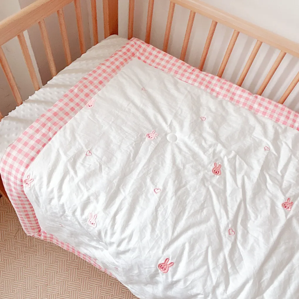 Class a Pure Cotton Embroidered Baby Quilt Newborn Baby Kindergarten Summer Cool Quilt All Year Round Breathable