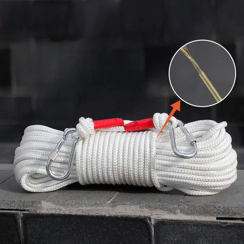 Durable Fire-Resistant Safety Rope with Steel Core - Ideal