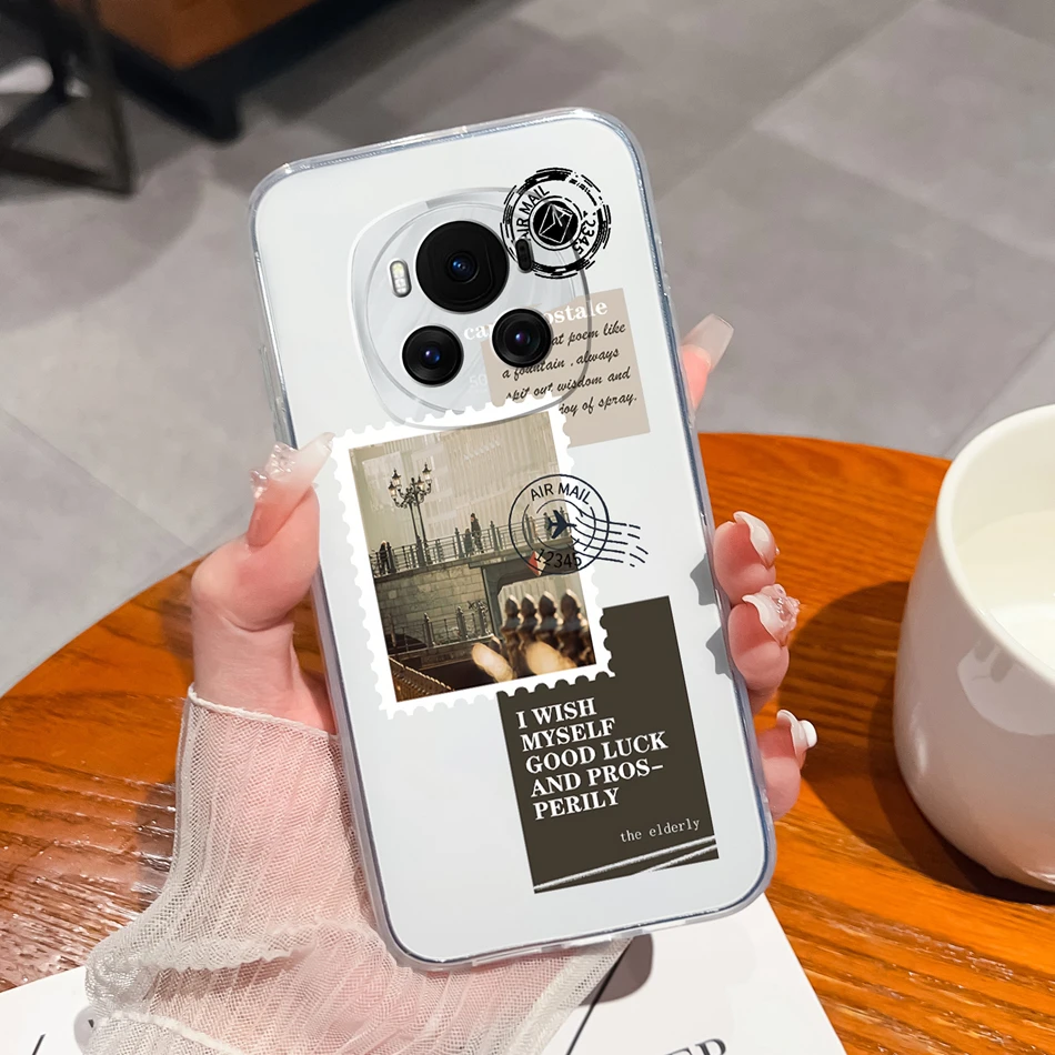 Creative Soft TPU Clear Silicone Anti-Drop Back Cover