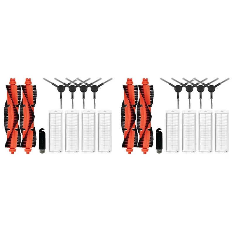 2Set Per Xiaomi Mi Robot Vacuum Mop 2S / Mop P / Mop Pro/Muslimah/Stytj02Ym Sostituzione Spazzola Laterale Principale Filtro Hepa