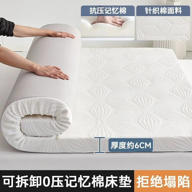 Imbottitura in memory foam Materassi Tappetino pieghevole Materasso in spugna Tatami a rimbalzo lento Copriletto Copriletti Twin King Queen Size