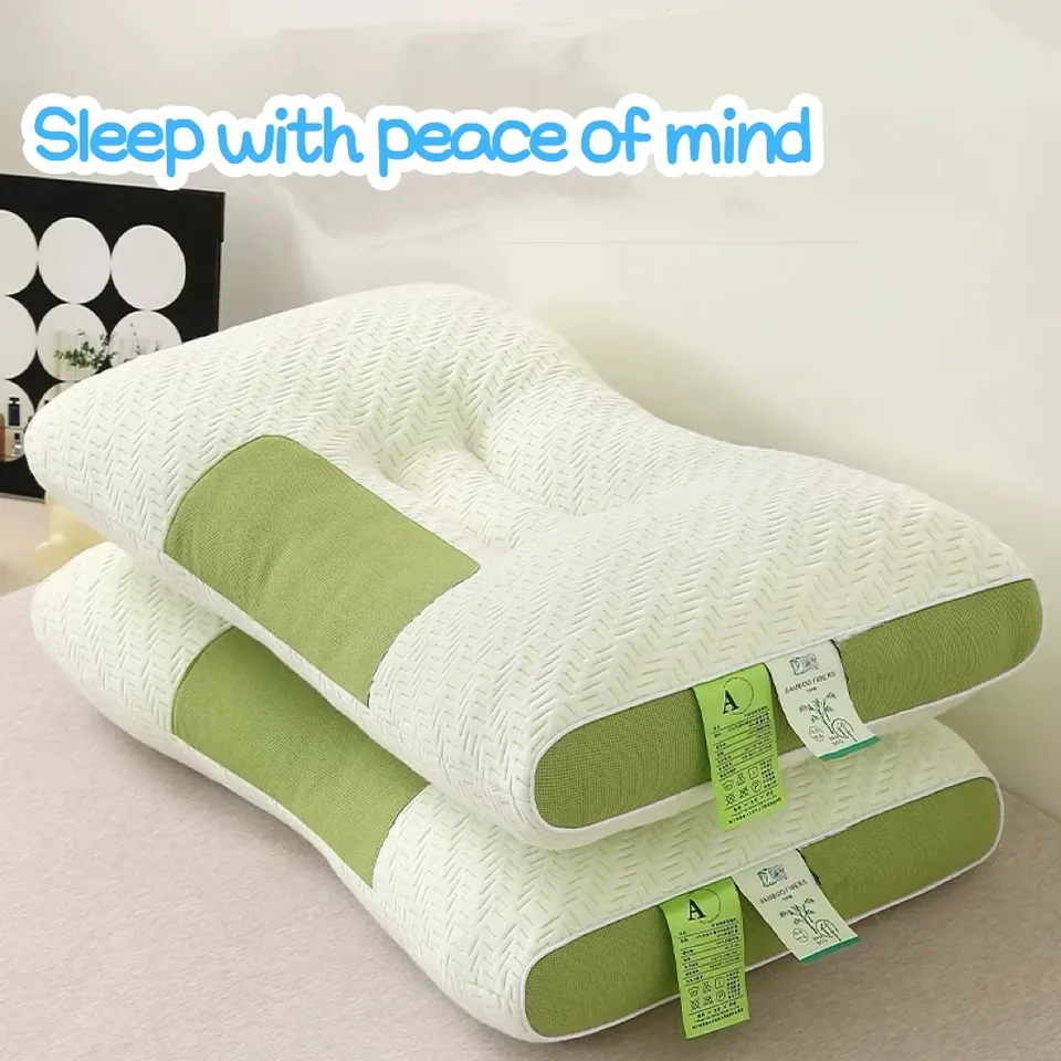 spa Deep sleep memory pillow support cervical vertebra sleep pillow core pillow a massage shoulder and neck
