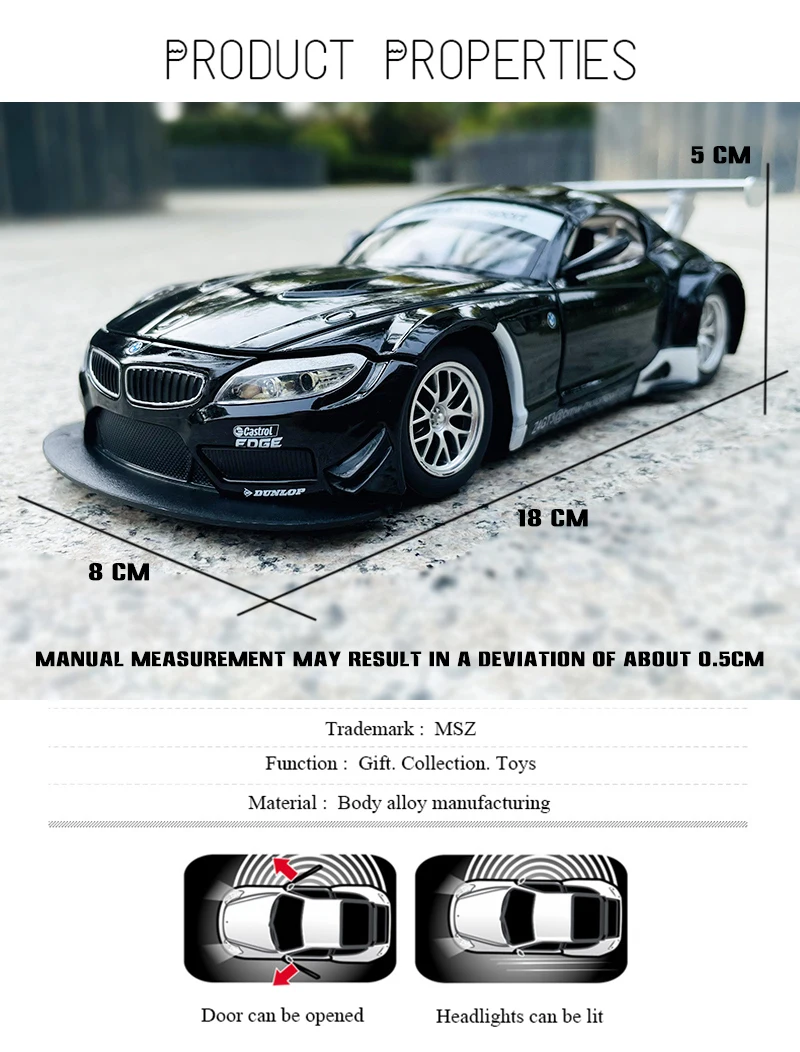 Maisto 1/42 BMW M6ミニカー Car model BMW M6 MAISTO MT21001