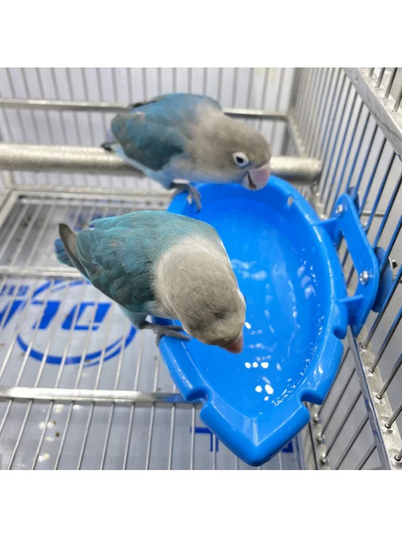 Bird Baths Tub Bowl Basin Parrot Cage Hanging Ing Box Bath Supplies Room Feeder