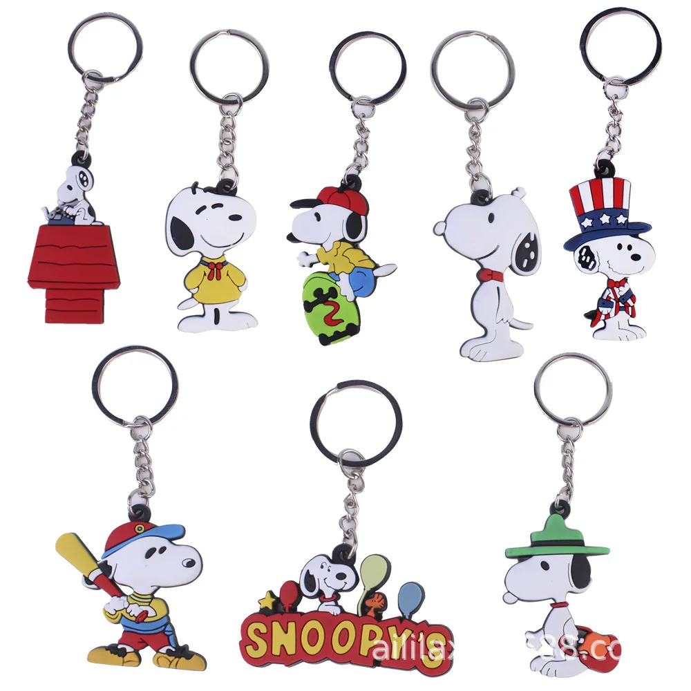 

Новинка, оригинальная мультяшная искусственная кожа, мягкий резиновый материал для сумки, подвесные украшения, патч, Белый брелок для щенка