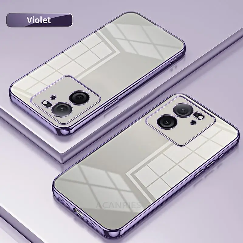 Luxury Plating Transparent Soft Silicone Clear Phone Case