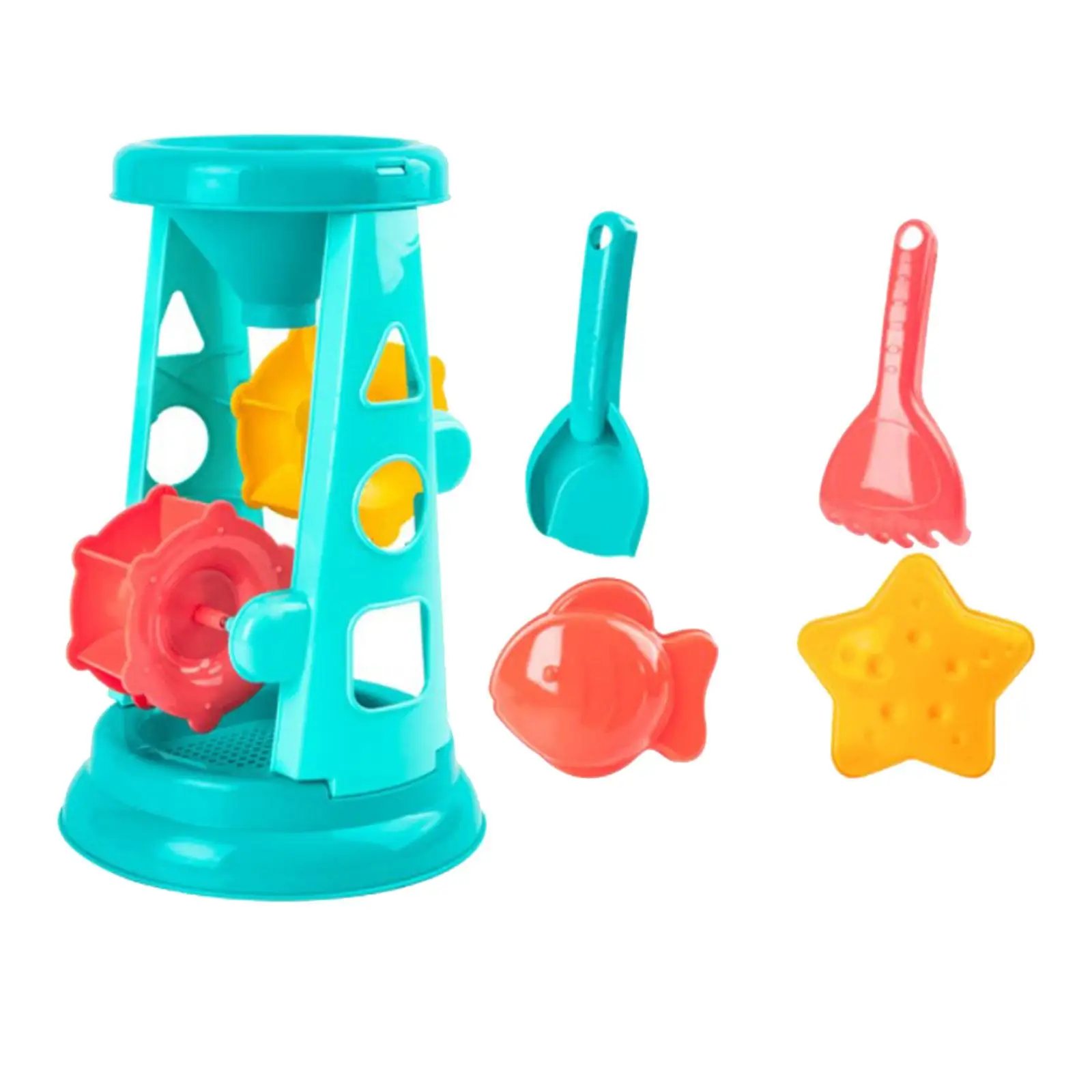 

5Pcs Kids Beach Sand Toys Set Water Wheel Toy Boys Girls Children Beach Toy Outdoor Toys for Playground Travel Outdoor