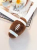 A pet plush toy can be a sound ball-shaped pet training toy interactive play small football pet toys for pet use only 5