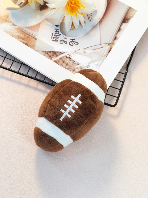 A pet plush toy can be a sound ball-shaped pet training toy interactive play small football pet toys for pet use only 5