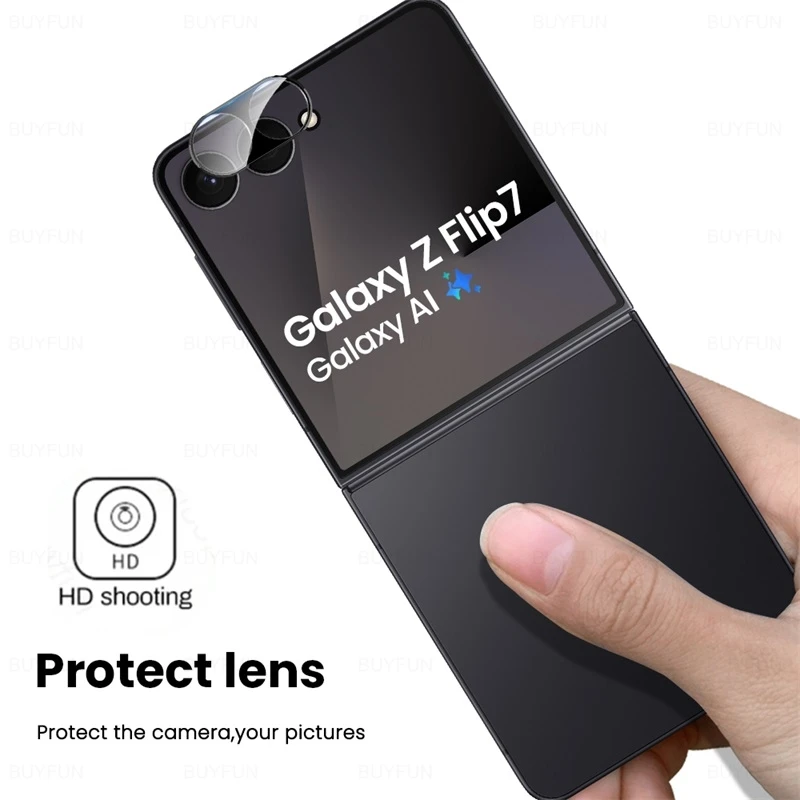 3D Curved Tempered Glass Camera Protector for Samsung Galaxy Z Flip