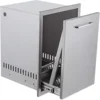 Drawer Stainless Steel Pull-Out Trash/Propane Tank Drawer Storage for Propane Tank or Trash Bin Adds Convenient Storage in Any O 1