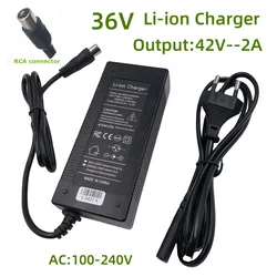High - Efficiency 42V Li - ion Battery Charger with RCA Plug, Universal Input 100 - 240V - Korea