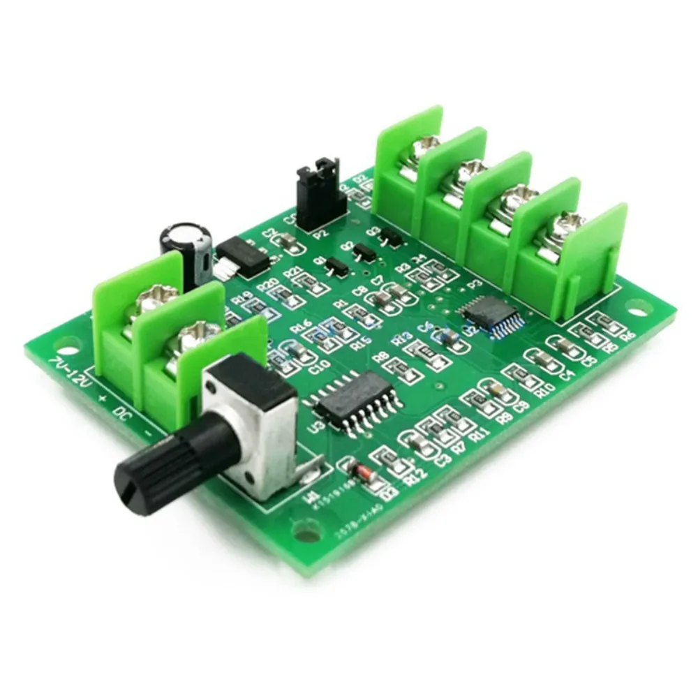 

5V 12V Brushless DC Motor Driver Controller Board with Reverse Voltage Over Current Protection for Hard Drive Motor 3/4 Wire