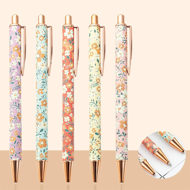 New Gold Powder Press Ballpoint Pen Creative Cute Cartoon Student Girl Heart Flower Pens School Supplies Teacher Gifts Wholesale 50 sheets ins cartoon colorful love heart memo pad 13 style time sticky note schedule planner office school supplies stationery