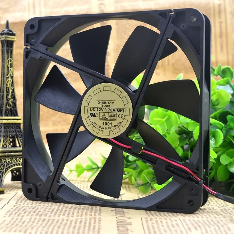 Ventilador Refrigerando D14bh12 140 mm 4-wire Pwm 2500rpm 0.35a para o Loon do Yate Computador Chasis Cpu - Imagem 2