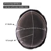 Full Swiss Lace Men Hair Toupee Male Wig Invisible Bleach Hairline Soft Capillary Prothesis Hair Replacement System for Men 6