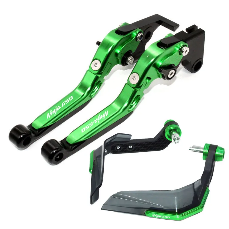 오토바이 CNC 브레이크 클러치 레버 콤비네이션 핸들 고무 가드, 가와사키 NINJA650 NINJA650R 2006-2008 NINJA 650 650R 용