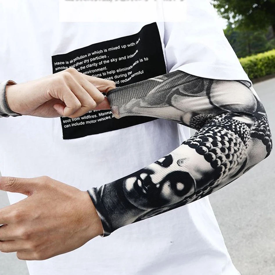 Sleeves To Cover Arms Arm Cuff Fauhsto Arm Protection Sleeves,Ice Silk Arm  Cover Sleeves Sunscreen Tattoo Sleeve Tattoo Cover Up Arm Sleeves, image size:947x947