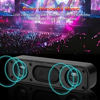 HK-5008 USB Powered Soundbar Desktop Speaker Wired Computer Sound Box for TV Desktop Laptop with 2 Subwoofers Music Player - Image 6