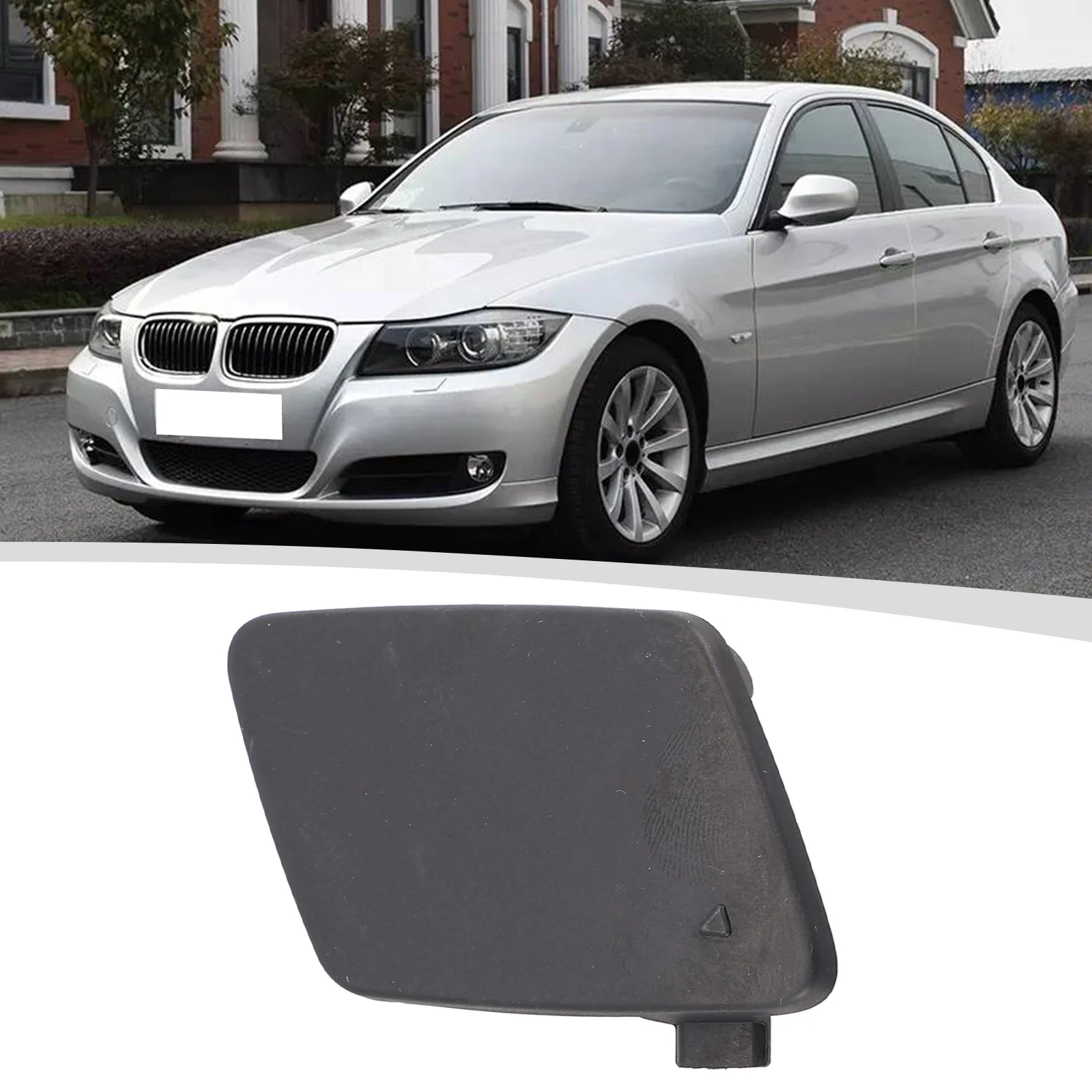 Paraurti Anteriore Gancio Di Traino Eye Cover Per Bmw 3 E90 E91 2009-2012 M Sport 51117891391 Black Primer Ricambi Auto