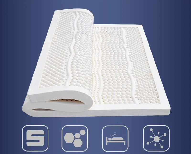 Description Picture 5 of itemThai Latex Bed Mattresses Full-size Folding Flexible Mattress Beds and Bedroom Furniture Medical Sleeping Orthopedic Mattress
