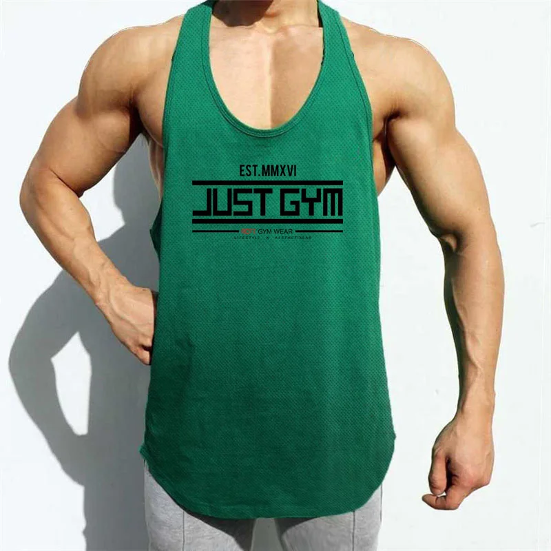 

FITNESS SHARK Men's Mesh Fashion Print Vest Summer Running Quick Dry Comfort Cool Sleeveless Shirt