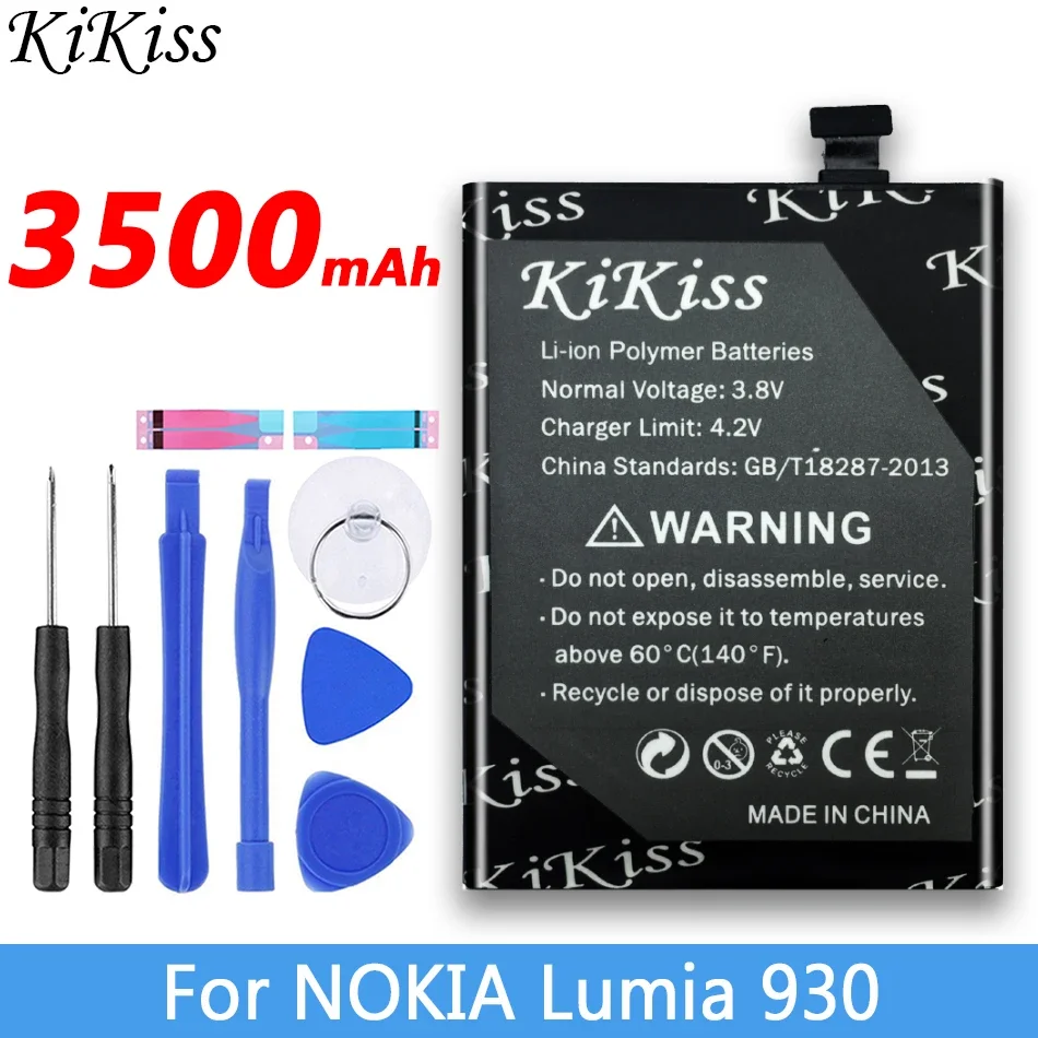 

KiKiss 3500mAh BV-5QW For Nokia Lumia 930 929 RM927 Lumia930 BV5QW Li-Polymer Batteries