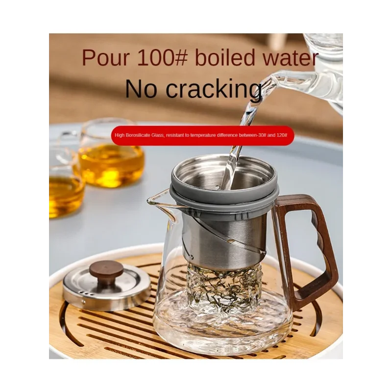 Top Pot Elegant Cup Tea Separation Lift Bubble Teapot Full Glass Office Electric Ceramic Stove Tea Maker Set Infuser Teaware