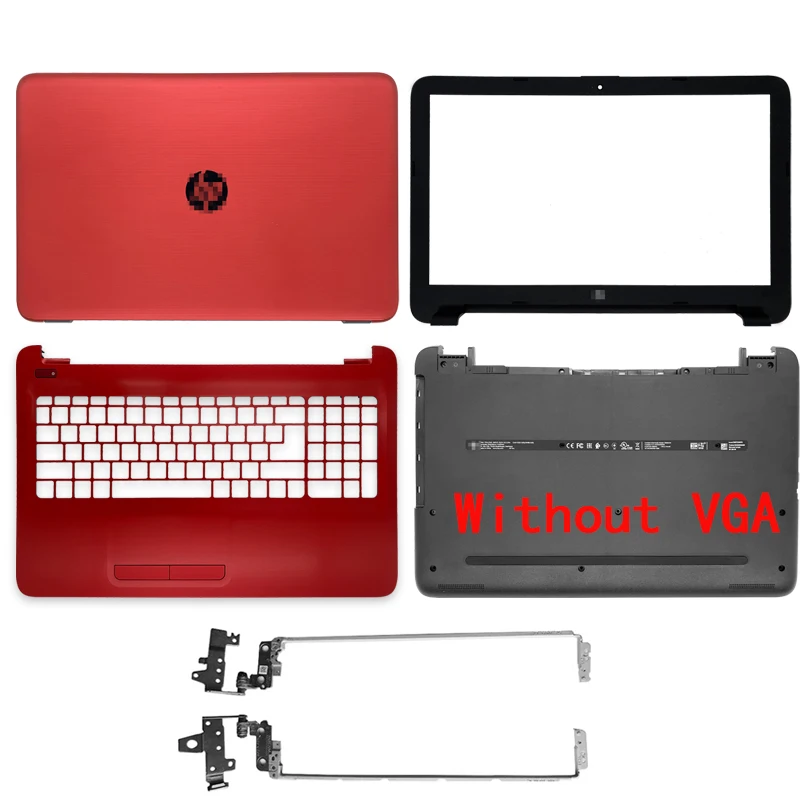 

NEW For HP 250 255 256 G4 15-AC 15-AF Laptop LCD Back Cover/Front Bezel/ Hinges/Palmrest/Bottom Case ​854989-001 Red