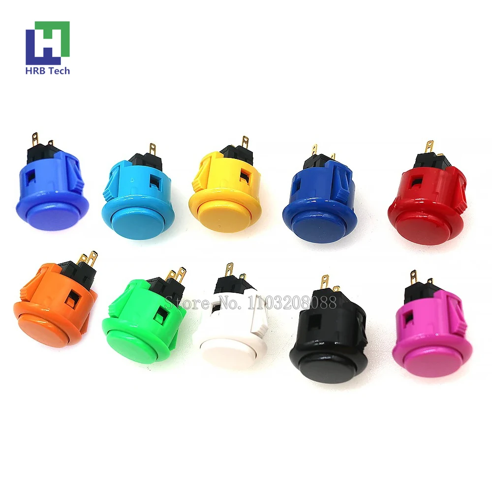 

10pcs of Japan Arcade SANWA OBSF-24 Push Button 24MM Zero Delay Start Switch Official Original Game Machine Joystick Console DIY