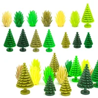 Hot sale City Parts Bush Tree Leaf Flower Green Grass Building Bricks Plants Blocks Figures Accessories Assemble Blocks Parts 2