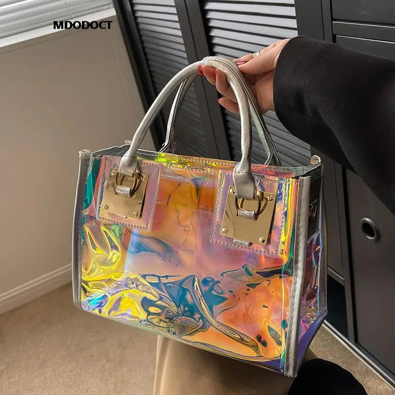 Summer Casual Large Capacity Clear Tote Shoulder Bags New Luxury Designer  Fashion For Women Crossbody 2023 MultiColour Handbags - AliExpress